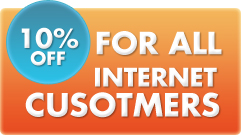 10% off for all internet customers